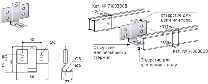 КРОНШТЕЙН ДЛЯ ДВОЙНОГО ЭЛЕМЕНТА 